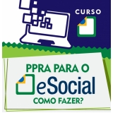 quanto custa PPRA no eSocial Água Branca